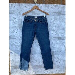 Sezane Denim Mid Rise Straight Leg Jean in Medium Wash size 27